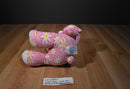 Build a Bear Pink Bunny Rabbit 2011 Plush with White Daisy Flowers