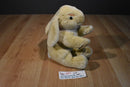 Commonwealth Tan Bunny Rabbit With Pink Bow 2007 Beanbag Plush