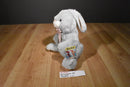 Commonwealth Hug-a-Plush Gray and White Bunny Rabbit 1993 Plush
