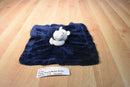 Carter's Navy Blue and Grey Hippo Rattle Security Blanket