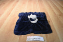 Carter's Navy Blue and Grey Hippo Rattle Security Blanket