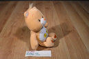 Care Bears Orange Friend Bear 2003 Plush with Flowers on Belly