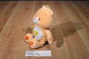 Care Bears Orange Friend Bear 2003 Plush with Flowers on Belly
