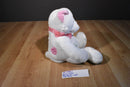 Burton and Burton Candy Hearts White Teddy Bear Plush