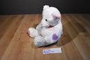 Burton and Burton Candy Hearts White Teddy Bear Plush