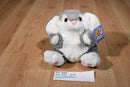Dan Dee Soft Expressions Grey and White Bunny Rabbit Plush
