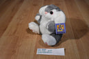 Dan Dee Soft Expressions Grey and White Bunny Rabbit Plush