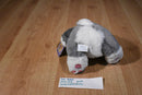Dan Dee Soft Expressions Grey and White Bunny Rabbit Plush