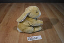 Commonwealth Tan Bunny Rabbit with Blue Bow 2003 Beanbag Plush
