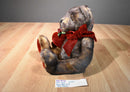 Dan Dee Brown Teddy Bear Plush with Red Heart Pillow and Rose