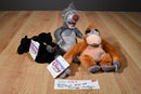 Disney Store Jungle Book Baloo, King Louie and Bagheera Beanbag Plush