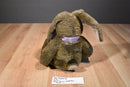 Dakin Brown Bunny Rabbit Beanbag Plush with Pink Bow