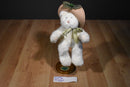 Boyd's Bears Lola Ninelives White Cat With Flower Hat 1998 Plush