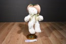 Boyd's Bears Lola Ninelives White Cat With Flower Hat 1998 Plush