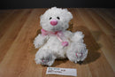 Caltoy Hug Me White and Pink Teddy Bear Plush