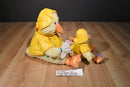 Commonwealth 2 Yellow Ducks In Yellow Raincoats 2002 Plush