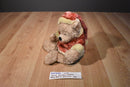 Ganz Heritage Brown Teddy Bear in Santa Suit 2001 Beanbag Plush