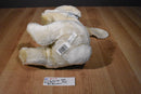Commonwealth Beige Bunny Rabbit 2006 Beanbag Plush with Blue Bow and Rose