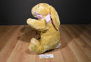 Commonwealth Tan Bunny Rabbit 2006 Beanbag Plush with Purple Bow