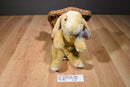 Commonwealth Tan Bunny Rabbit 2006 Beanbag Plush with Blue Bow
