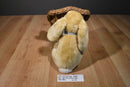 Commonwealth Tan Bunny Rabbit 2006 Beanbag Plush with Blue Bow