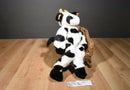 Build-A-Bear Vintage Holstein Cow with Bell 1997 Beanbag Plush
