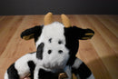 Build-A-Bear Vintage Holstein Cow with Bell 1997 Beanbag Plush