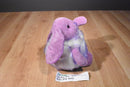 Color Rich Round Fluffy Purple Bunny Rabbit Beanbag Plush