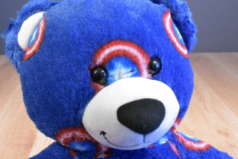 Build a Bear Marvel Talking Blue Captain America Bear 2015 Plush