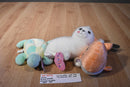 Enesco Precious Moments Tender Tails Tortoise, Seal, Whale  Beanbag Plush