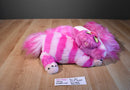 Disney Parks Alice in Wonderland Pink Cheshire Cat With Long Tail Plush