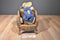 Boyd's Brown Jointed Bear in Blue Overalls Beanbag Plush