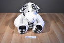 Dan Dee White Moose Plush With Black and White Plaid Antlers