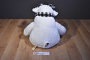 Dan Dee White Moose Plush With Black and White Plaid Antlers