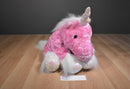 Dan Dee Pink and White Unicorn Beanbag Plush