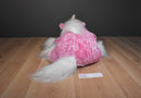Dan Dee Pink and White Unicorn Beanbag Plush