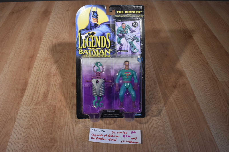 Kenner 1995Legends of Batman The Riddler With Launcher and Trading Card