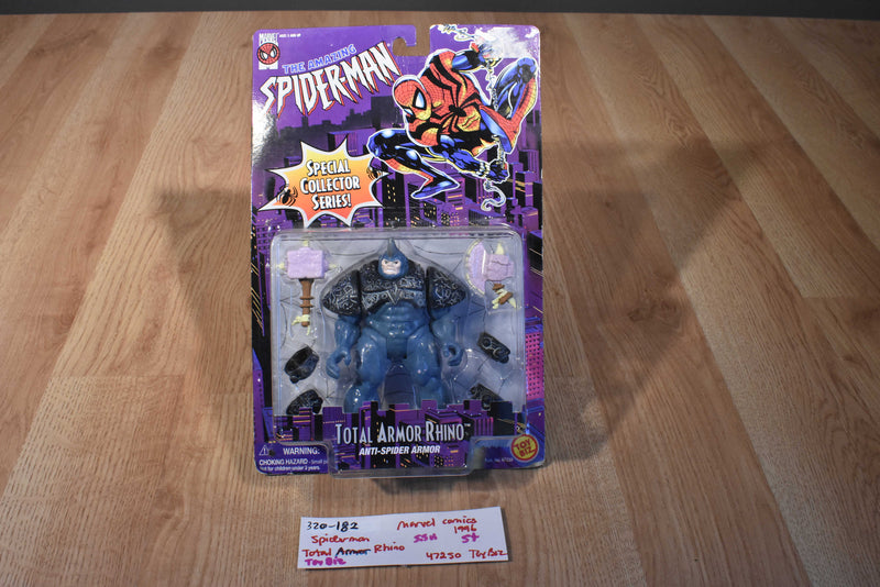 Toy Biz 1996 Marvel Spider-Man Total Armor Rhino
