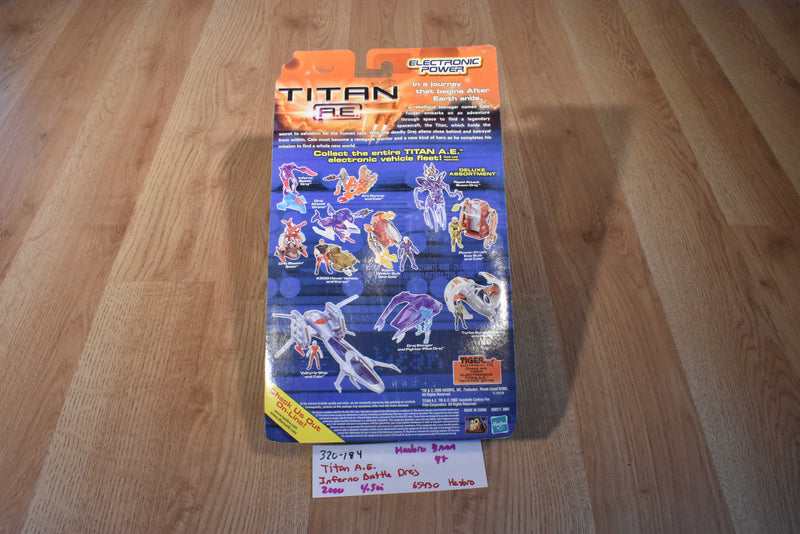 Hasbro 2000 Titan A.E. Inferno Battle Drej With Pulsating Battle Light
