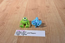 Disney Pixar Monsters Inc. Mike Wazowski and Sulley Cake Toppers Action Figures