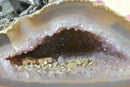 Geode Agate with Pewter Miners