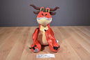 Build-A-Bear How To Train Your Dragon Red Yellow Dragon Hookfang 2016 Plush