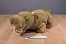 Giant Star Brown Hippo 1994 Plush