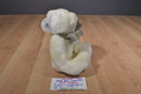 Dan Dee Vase Hugger White Bear with Green Bow Plush