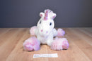 Ganz Astra White Pink Unicorn Beanbag Plush