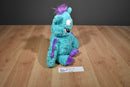 Gund Monsteroos Winger Teal and Purple Monster Beanbag Plush