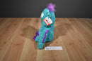 Gund Monsteroos Winger Teal and Purple Monster Beanbag Plush