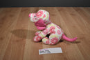 Douglas Quilted Pink and Green Flowered Puppy Dog Beanbag Plush
