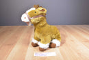Diamond Plush Brown and White Horse Plush