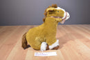 Diamond Plush Brown and White Horse Plush